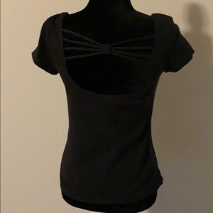 Deb Black Bow Top